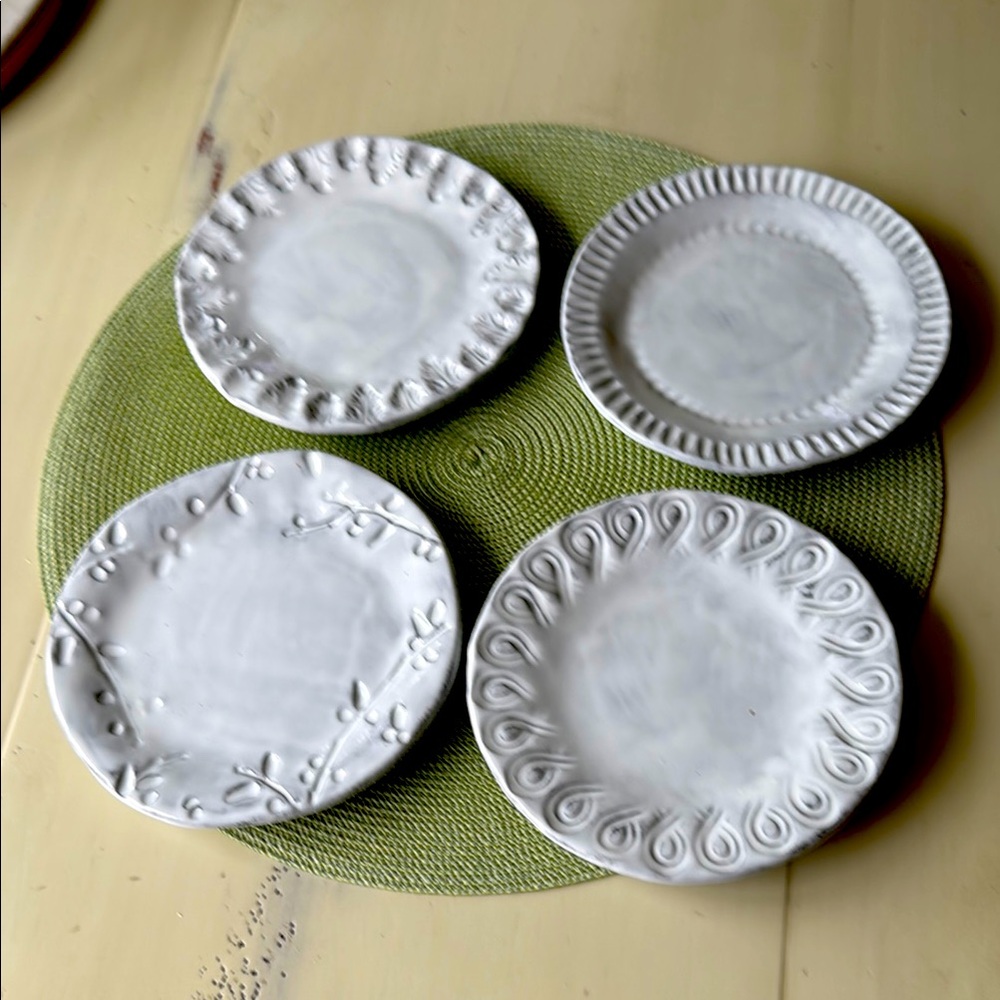Vietri Incanto Assorted Canape Plates Set of Four